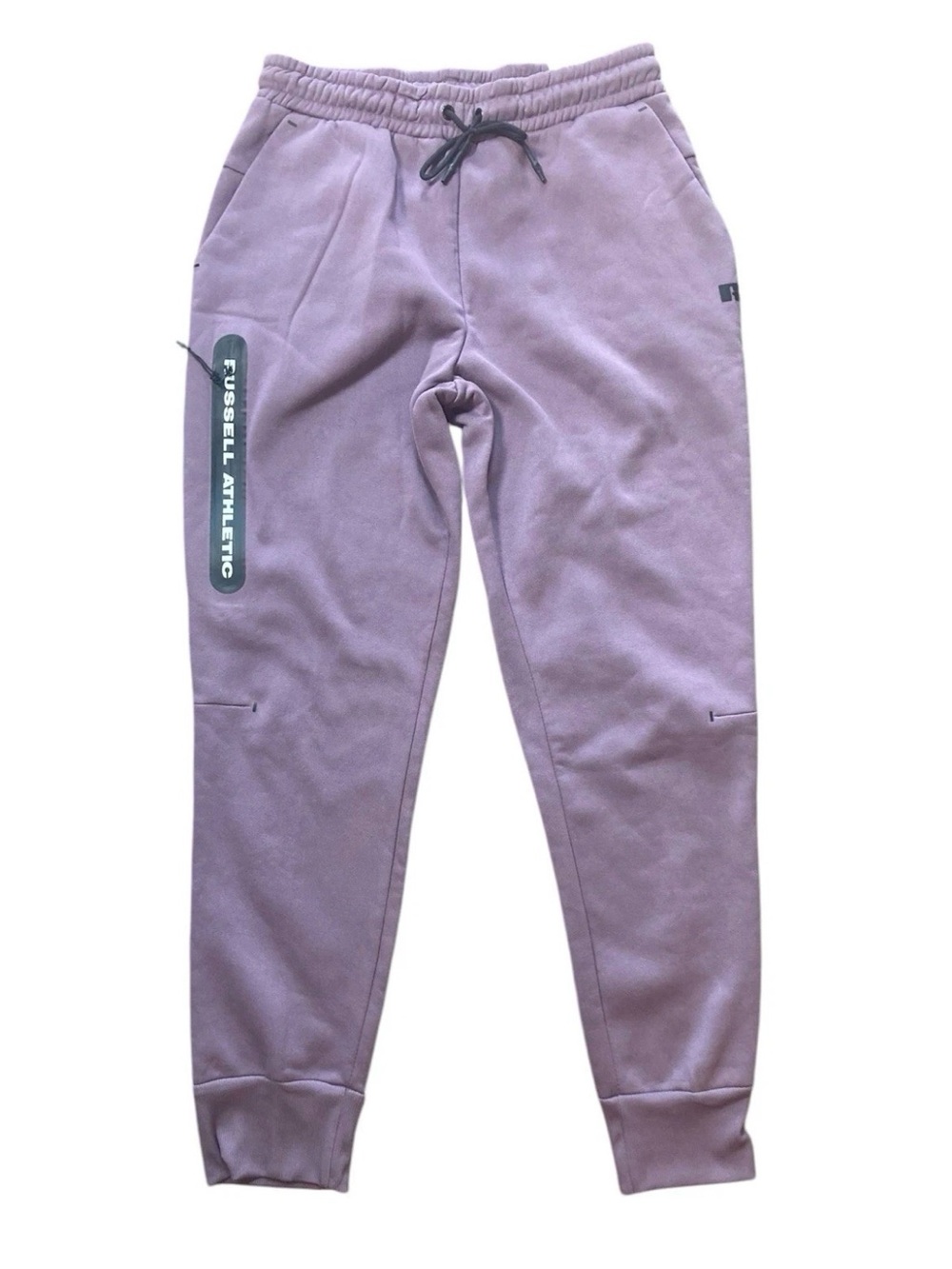 Russell Athletic Sweatpants Mens Large Purple Jogger Fit Zip Pocket NWT